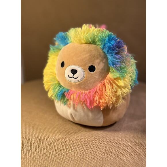Sqishmallows Leonard The Lion With Rainbow Mane By Kellytoys - Picture 7 of 12